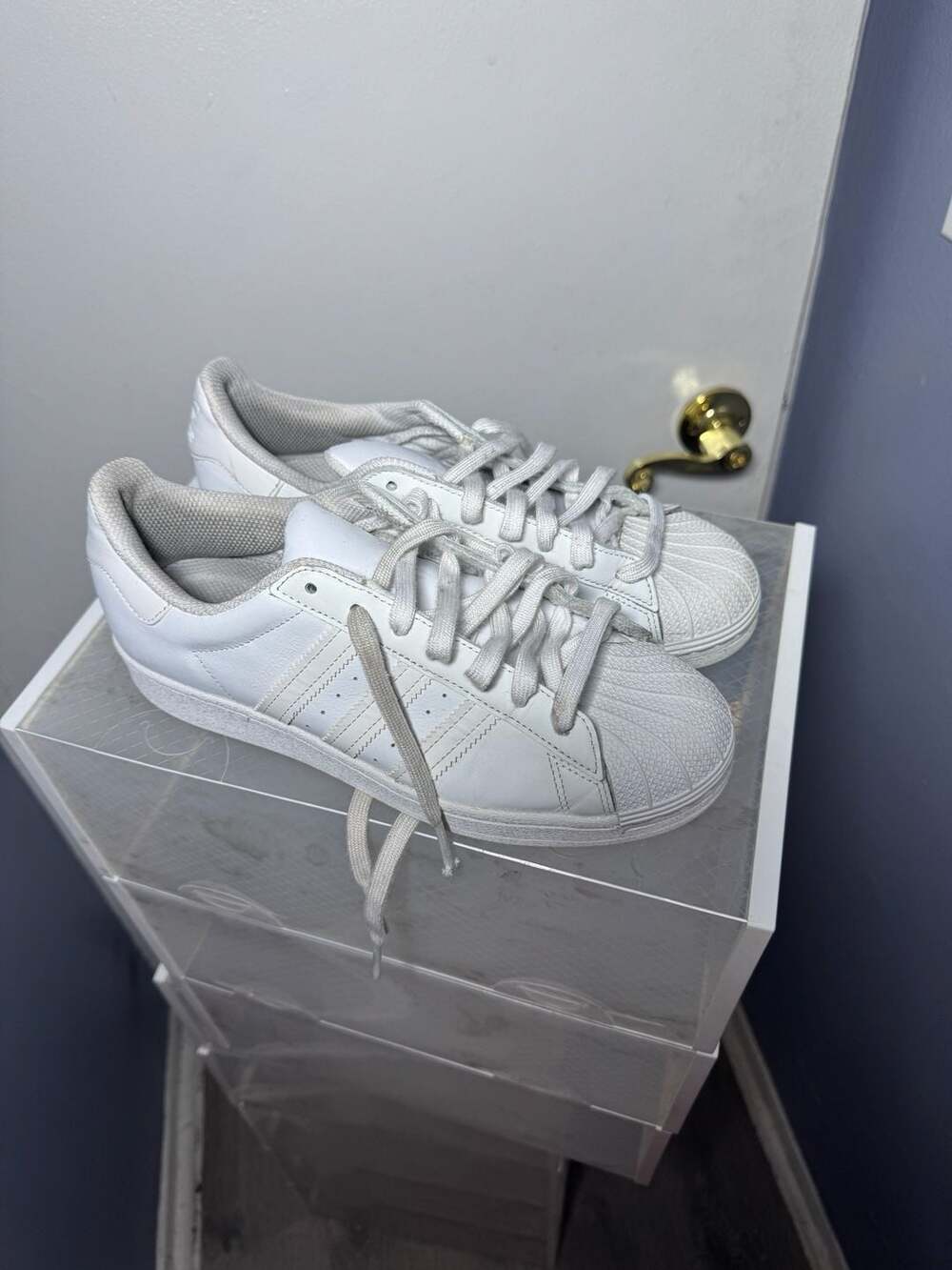 Adidas Superstar Triple White Sneakers Shoes Shell Toe